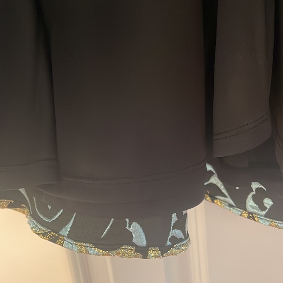 Brand-new with the tech girls dress size 12 brocade fabric with black lining. - Picture 6 of 9